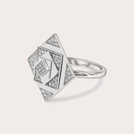 Doha Ring with full diamonds