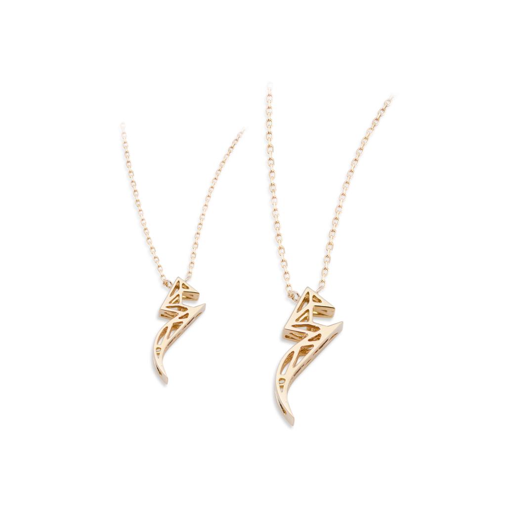 Tessellation – Alphabet Letter Pendant – Ain Letter