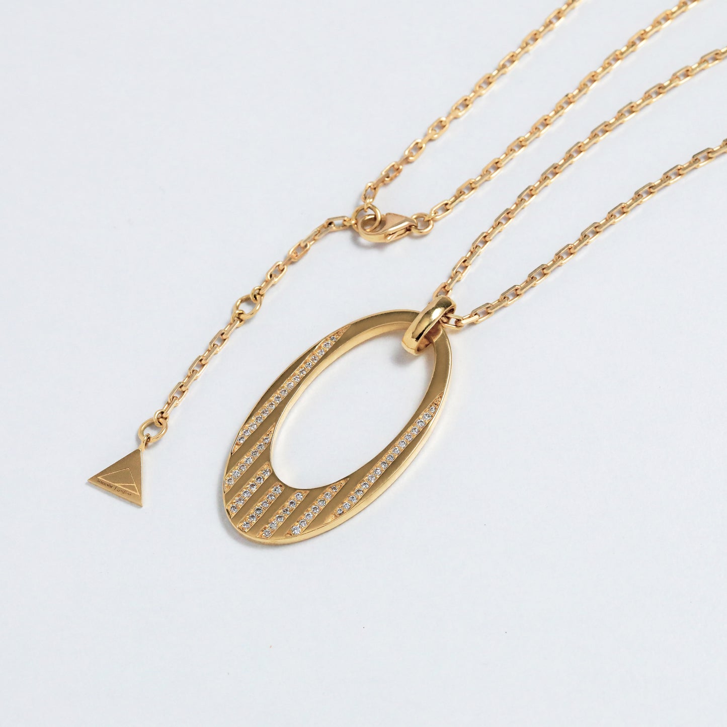 Medium Future Pendant Set with Diamonds
