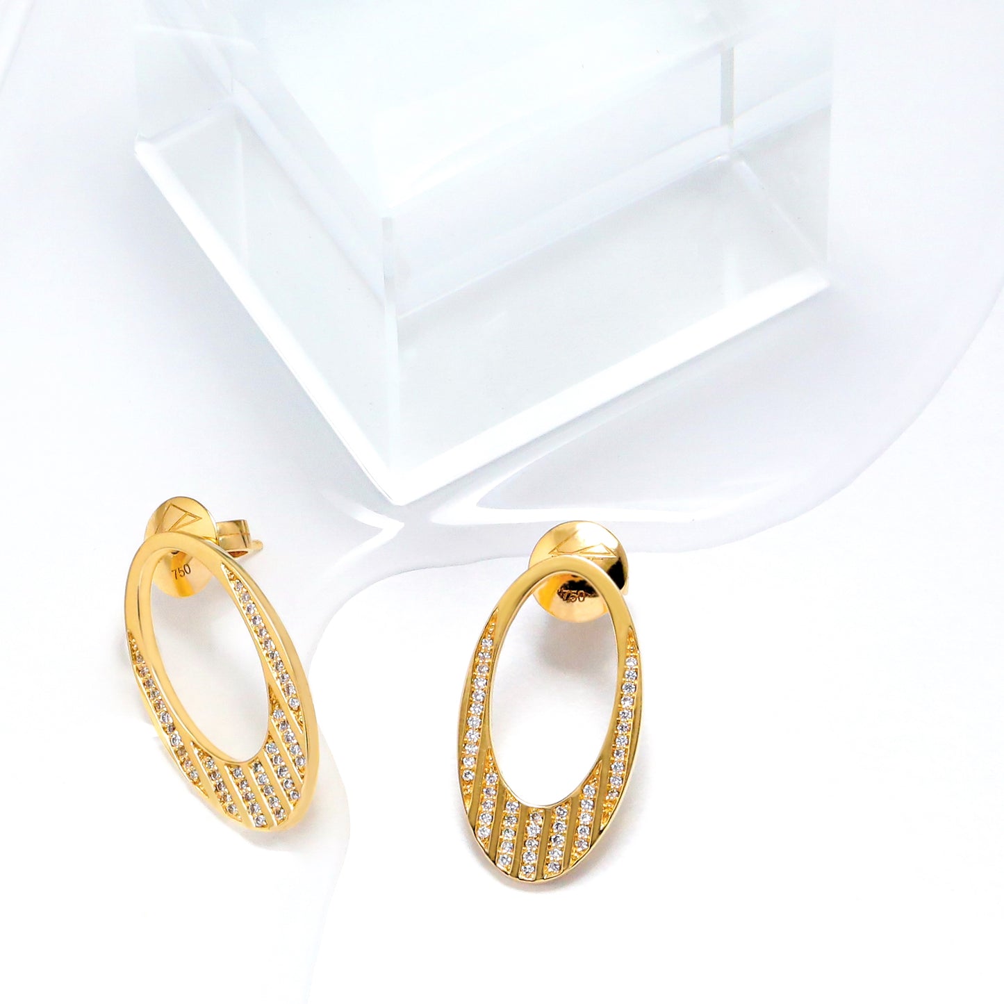 Future Earrings Set with Diamonds