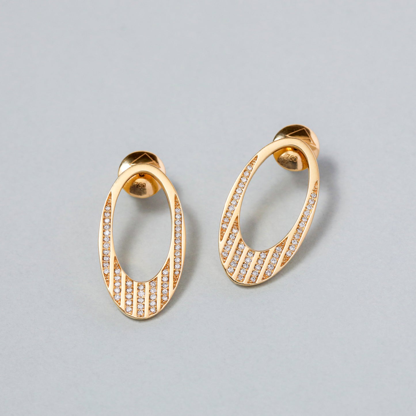Future Earrings Set with Diamonds