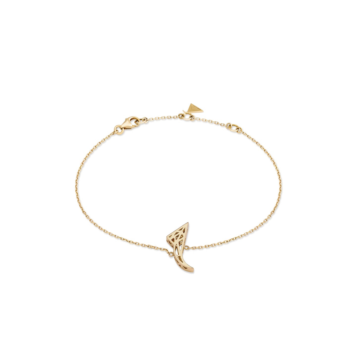 Tessellation – Alphabet Letter Bracelet - One Level Of Gold