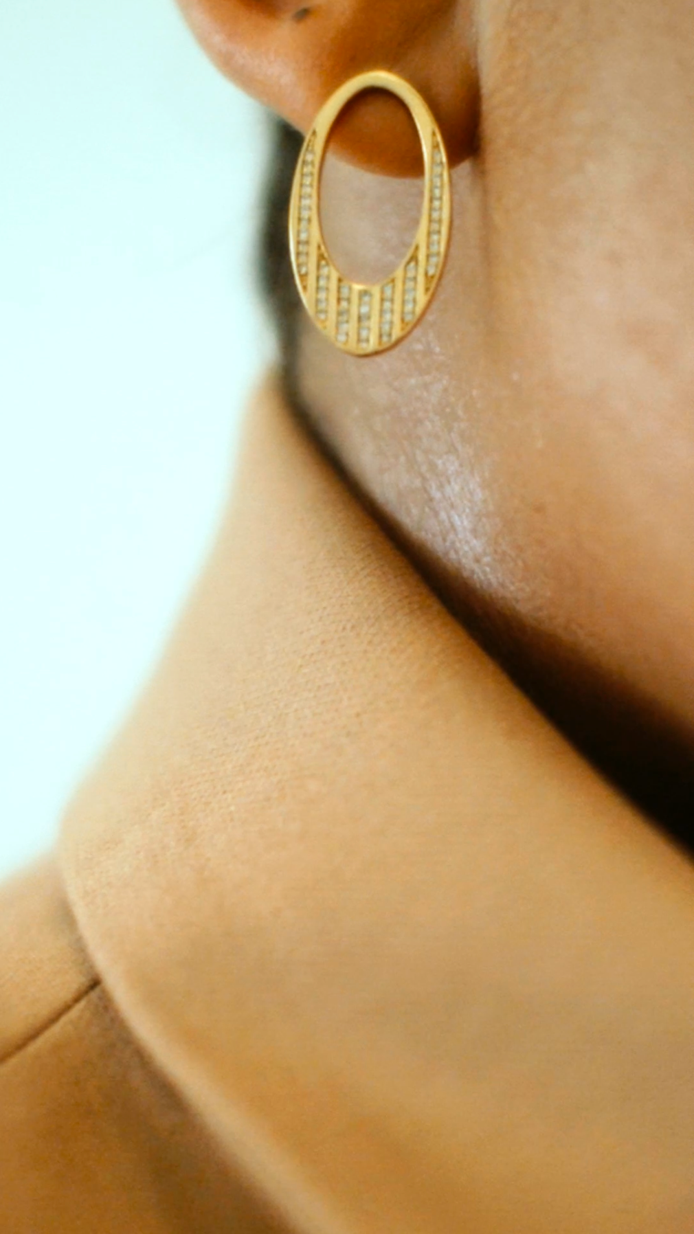 Future Earrings Set with Diamonds