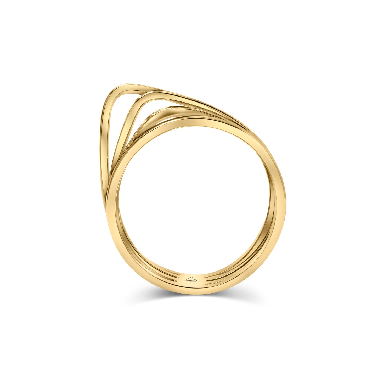 The Curve Ring Set With Diamonds
