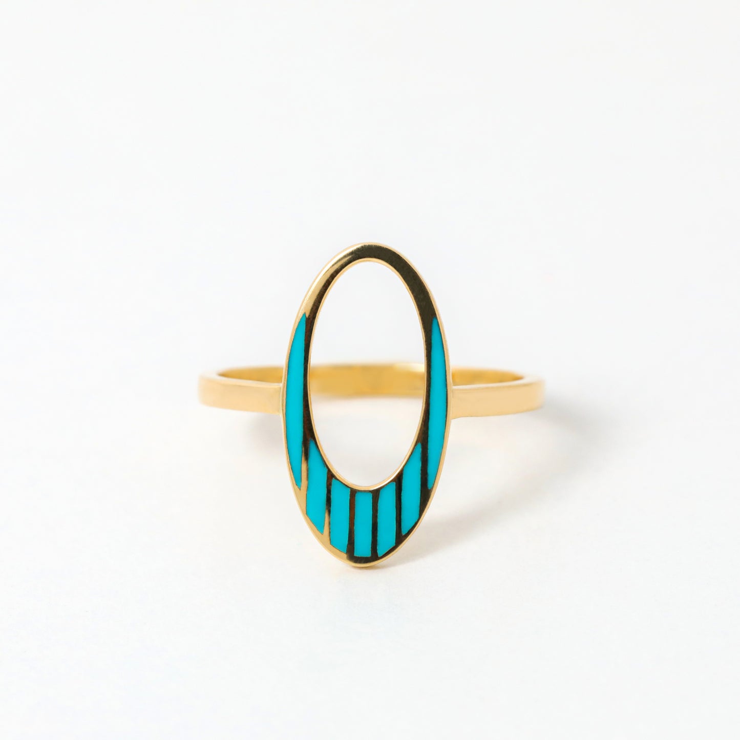 Future Ring With lines of Enamel