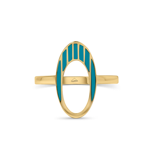 Future Ring With lines of Enamel