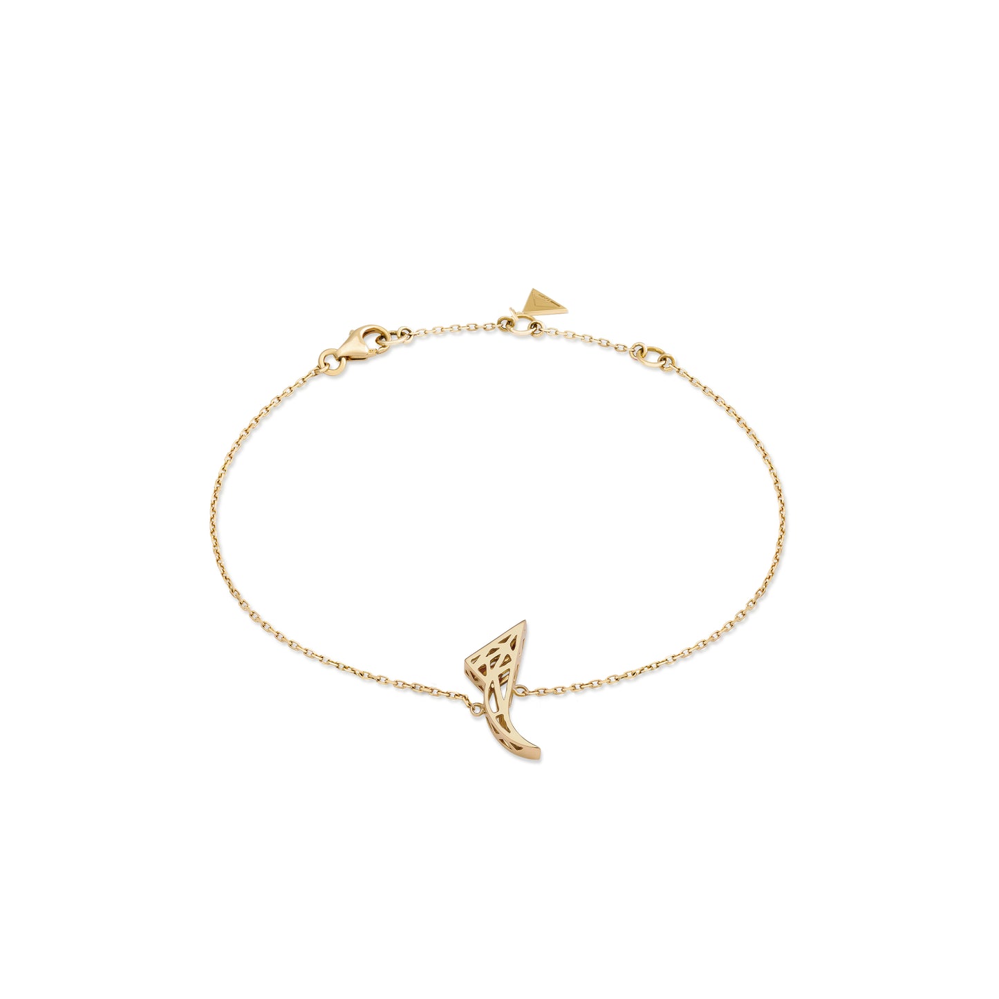 Tessellation – Alphabet Letter Bracelet - One Level Of Gold