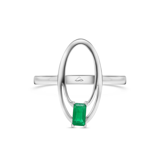 Future Ring with Emerald Stone